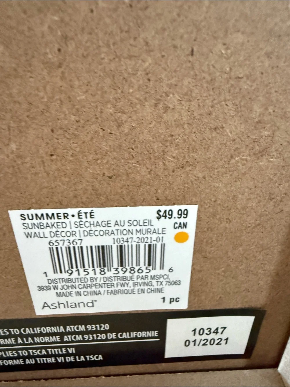 Ashland Desert Roadscape Wall Art in Tan, Brown, Green, Gray